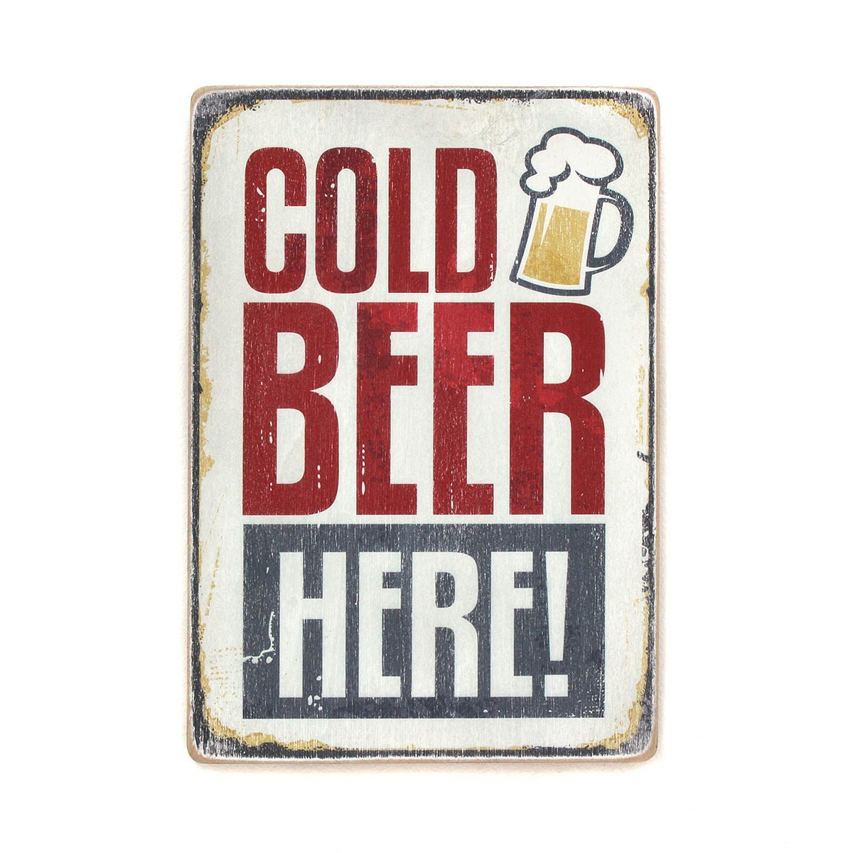 

Деревянный постер Wood Posters "Cold beer here!" (A1 формат, фанера)