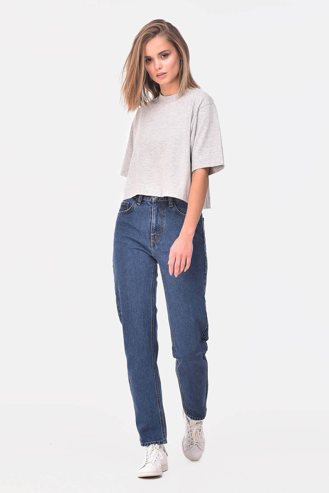 

Джинсы minnim Mom Jeans Dark W26