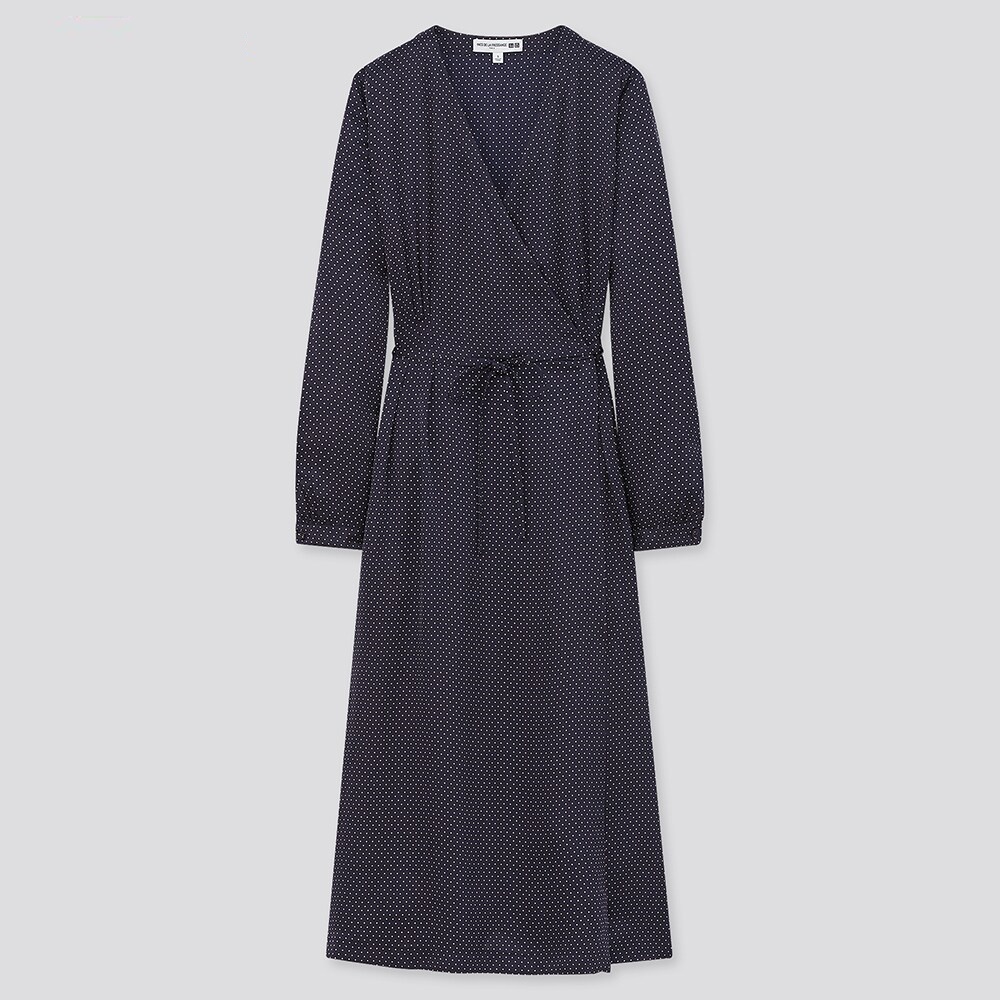 

Платье Uniqlo silk М темно синее