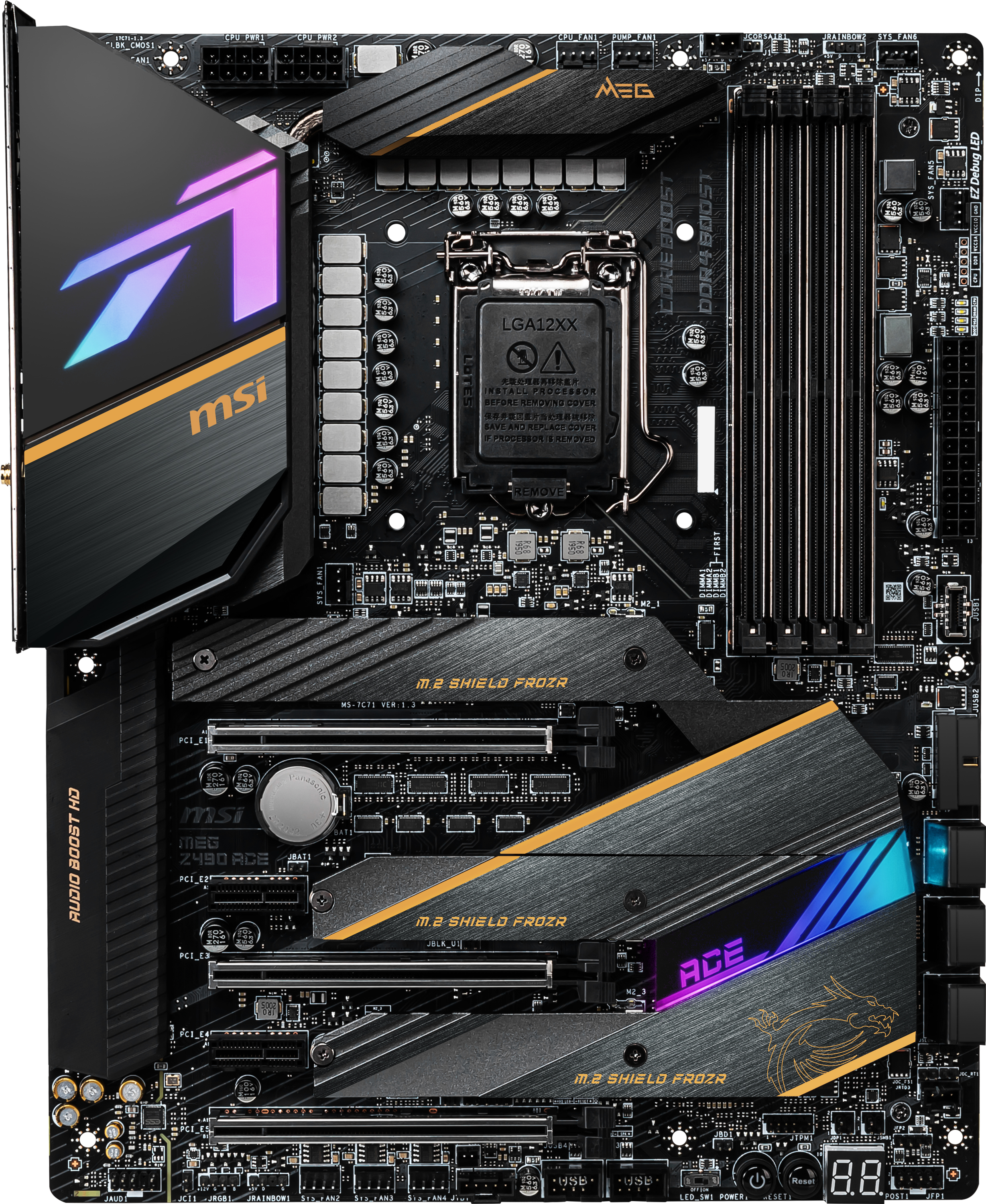 

Материнская плата MSI MEG Z490 Ace (s1200, Intel Z490, PCI-Ex16)