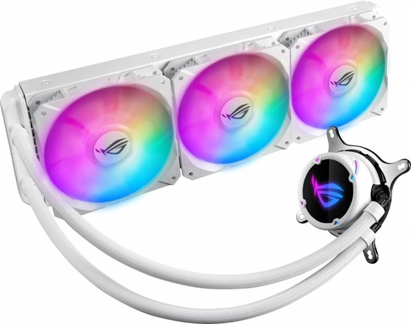 

Система водяного охлаждения Asus ROG Strix LC 360 RGB White(90RC0072-M0UAY0), Intel:1150/1151/1152/1155/1156/1366/2011/2011-3/2066, AMD:AM4/TR4, 394x121x27мм, 4-pin