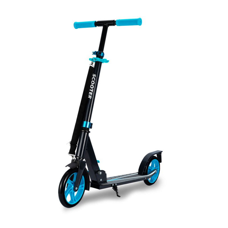 

Cамокат Scooter 2028 Blue для взрослых двухколесный складной большой