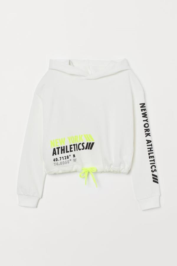 

Кофта худі H&M д6359 біла 158-164