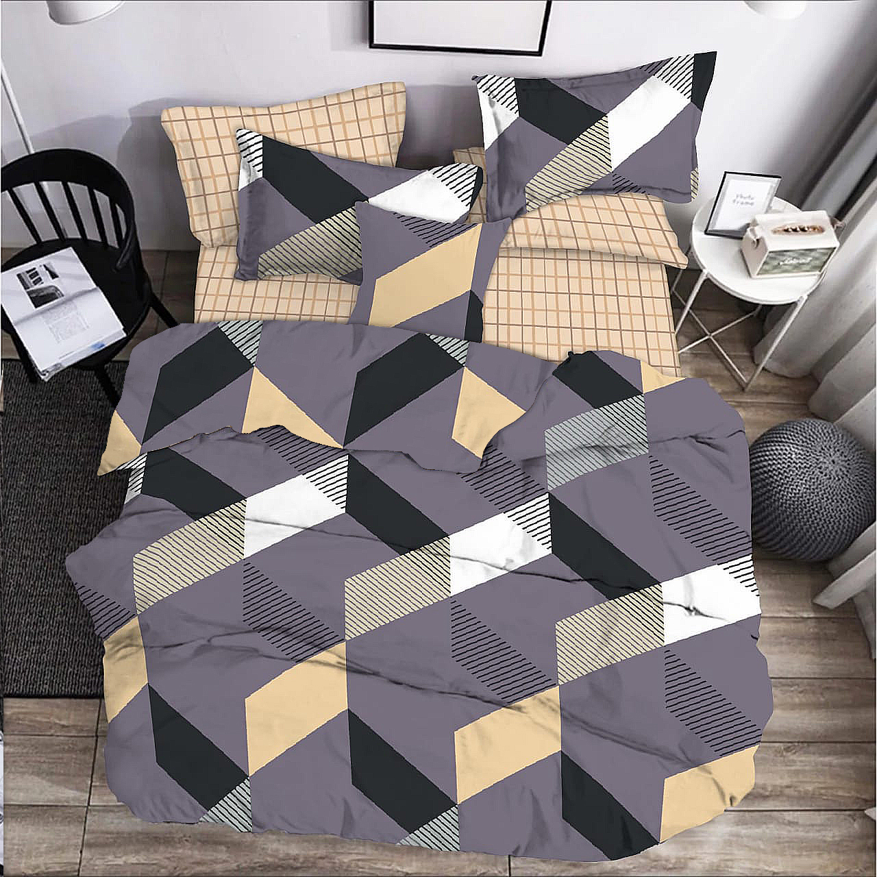 

Комплект постельного белья Zastelli Geometric Двуспальный 175х210 см