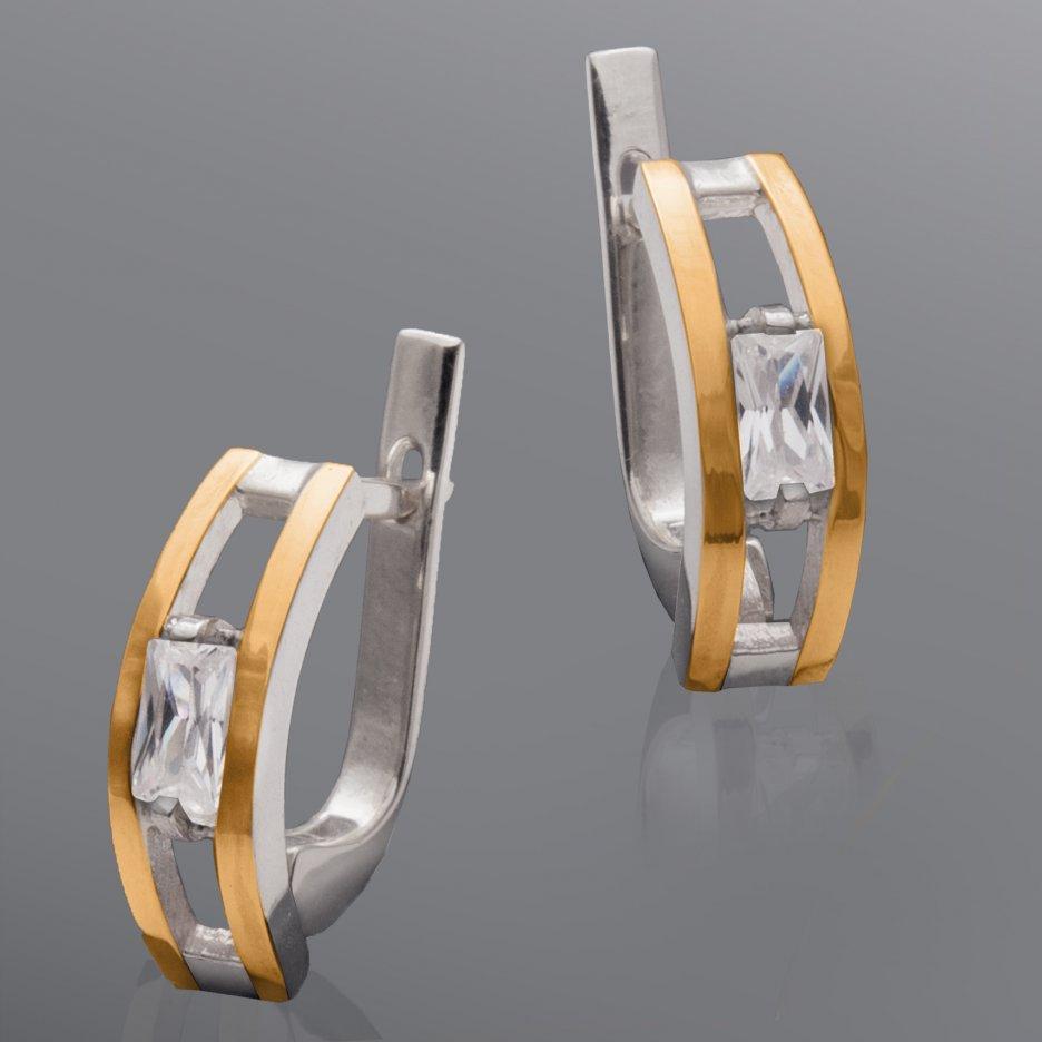 

Серьги с фианитами Юрьев 259 с