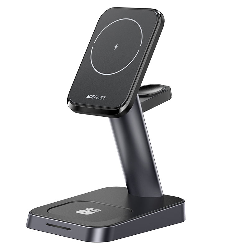 

Бездротовий зарядний пристрій ACEFAST E3 desktop three-in-one wireless charging stand Black (AFE3)