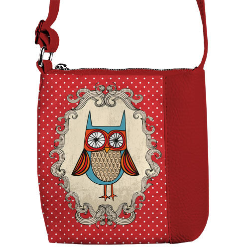 

Сумка детская Little prince/princess Сова на фоне в горошек Presentville 18х18 см 000175417