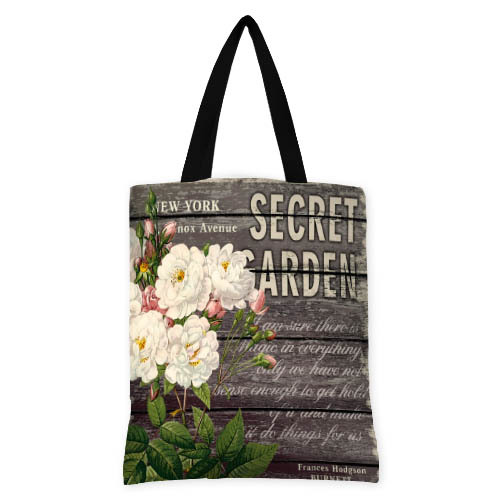 

Сумка женская тканевая Original Secret Garden белый цветок Presentville 40x45 см 000173597