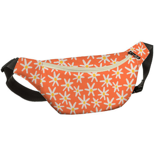 

Сумка бананка BUMBAG Ромашка на морковном фоне Presentville 27х16 см 000174030