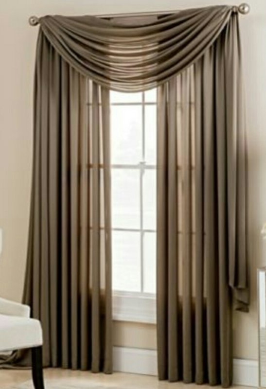 

Тюль с ламбрекеном Jolie maison Шифон 2х250х280см Капучино