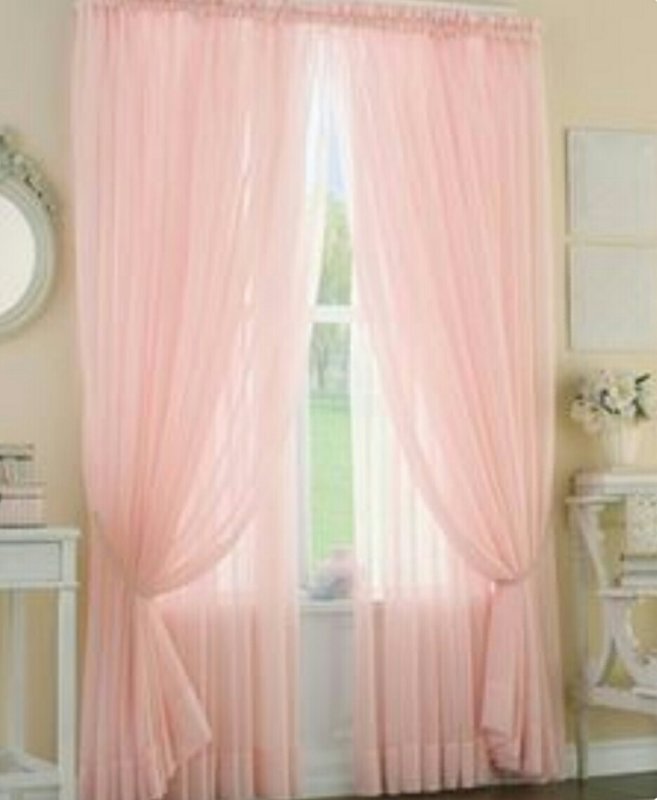 

Тюль Jolie maison Шифон 2х150х280см Пудровый
