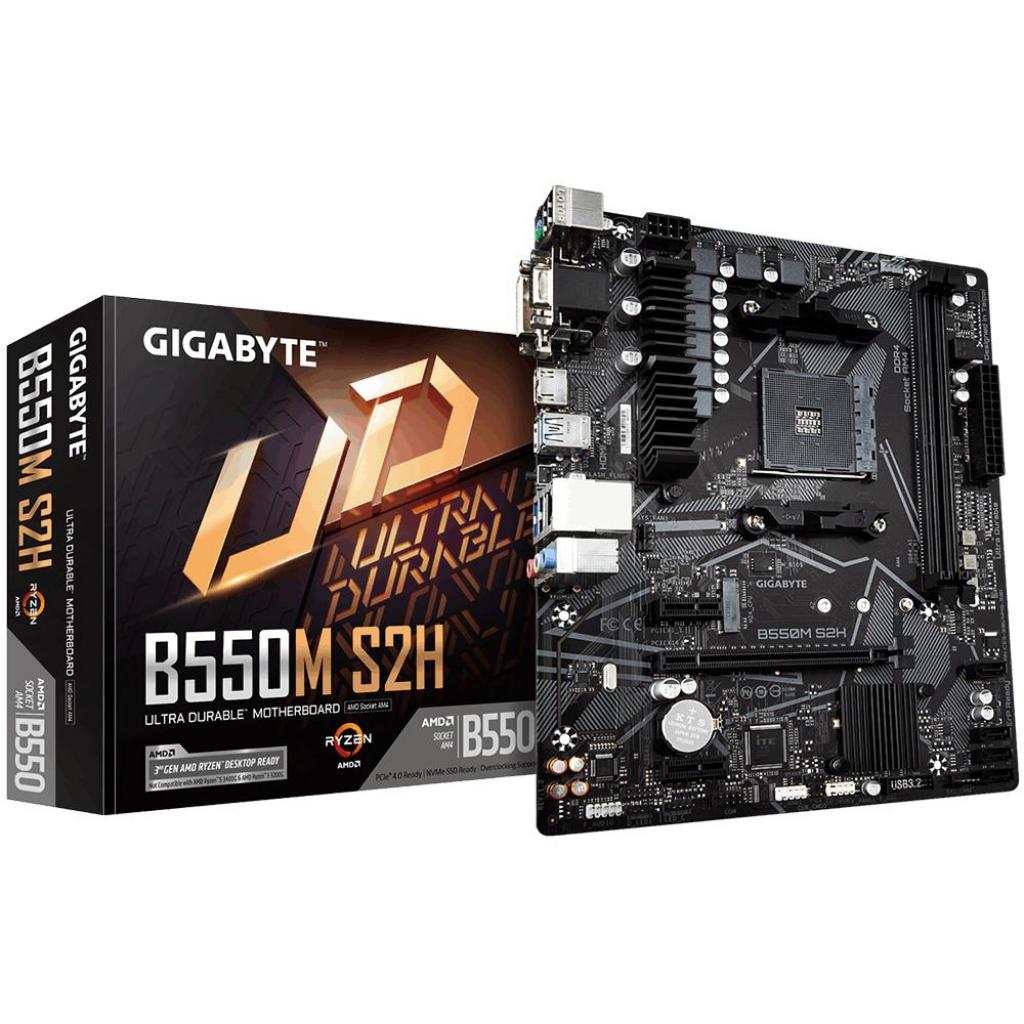 

Материнская плата Gigabyte B550M S2H AM4 mATX (B550M S2H) Over-Stock