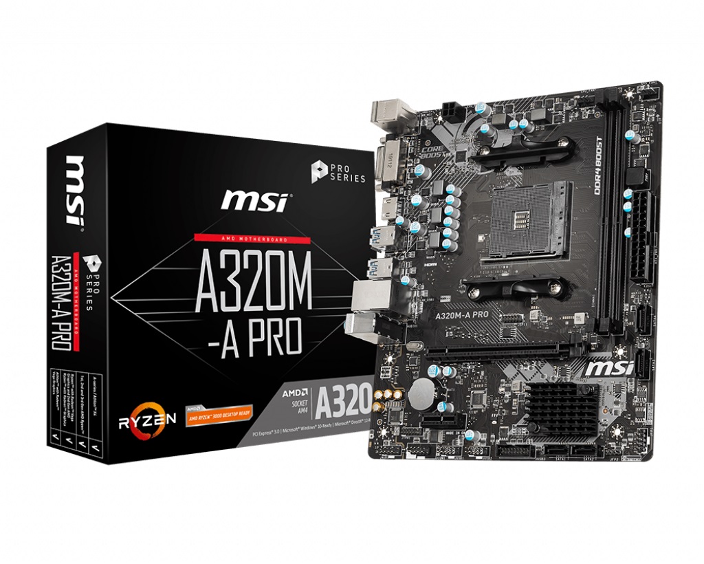 

Материнская плата MSI A320M-A Pro AM4 mATX (A320M-A Pro) Over-Stock