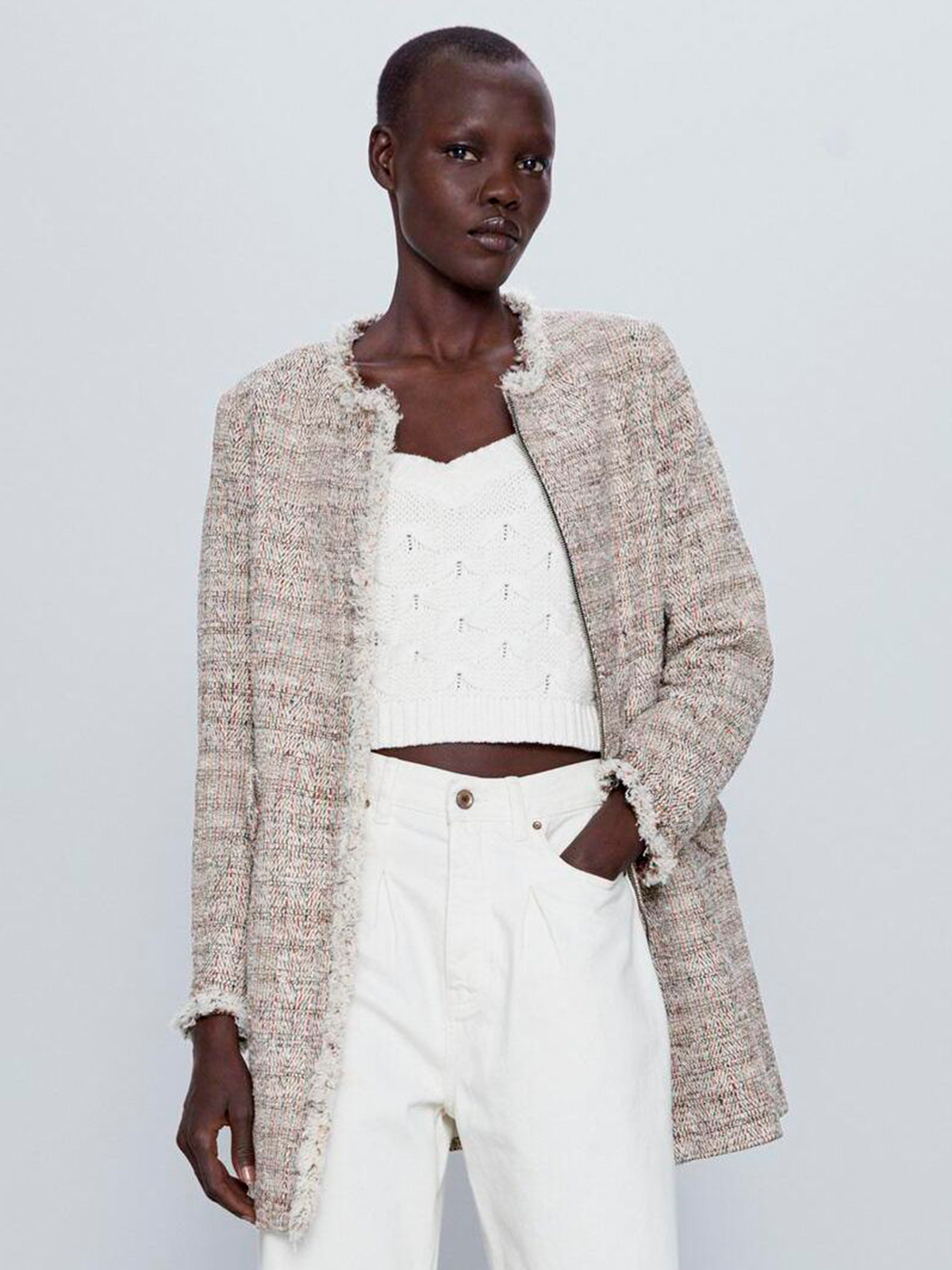 

Жакет Zara XAZ266412MLNX  Разноцветный с бежевым, Жакет Zara XAZ266412MLNX M Разноцветный с бежевым
