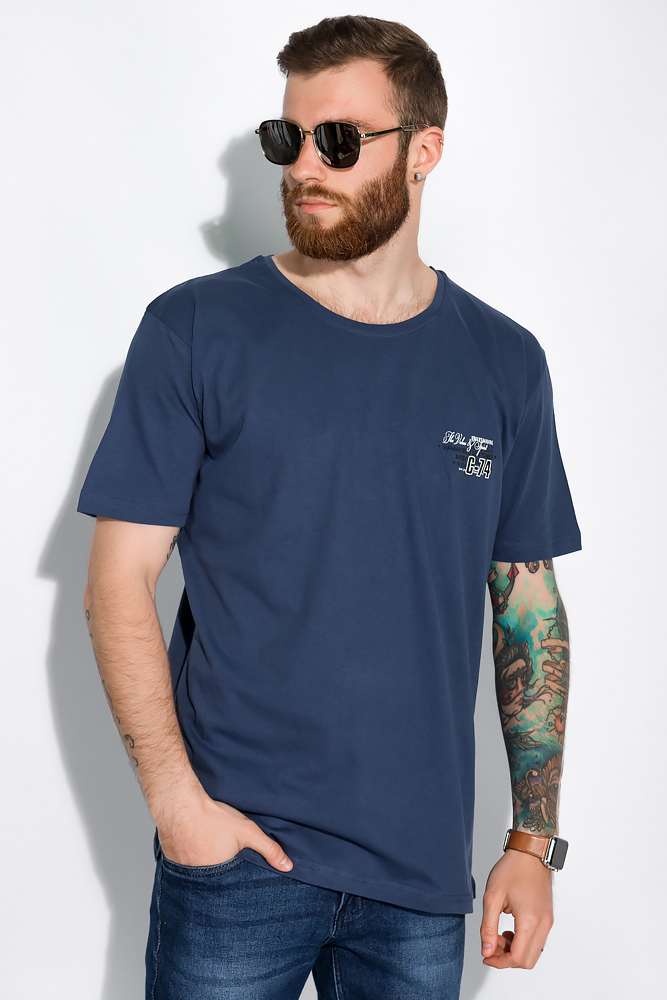 

Футболка с круглым вырезом Time of Style 148P114 4XL Синий