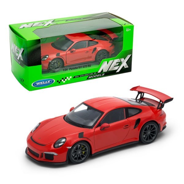 

Коллекционная металлическая машинка Порш Porsche 911 GT3 RS WELLY 1:24 Красный