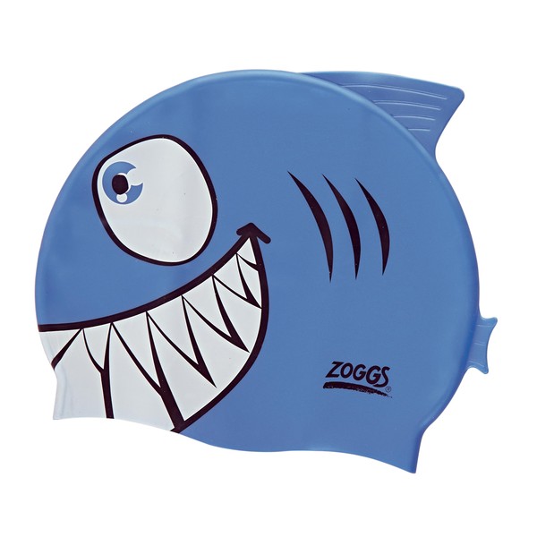 

Шапочка для плавання дитяча Zoggs Character Silicone Cap акула