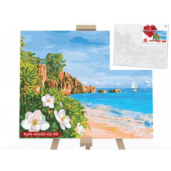 

Креативна творчість "PAINTING BY NUMBERS" 40см*50см економ с.2 "Санторіні"10) *