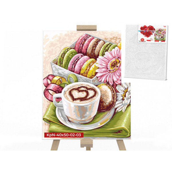 

Креативна творчість "PAINTING BY NUMBERS" 40см*50см економ с.2 Ранкова кава(10) *