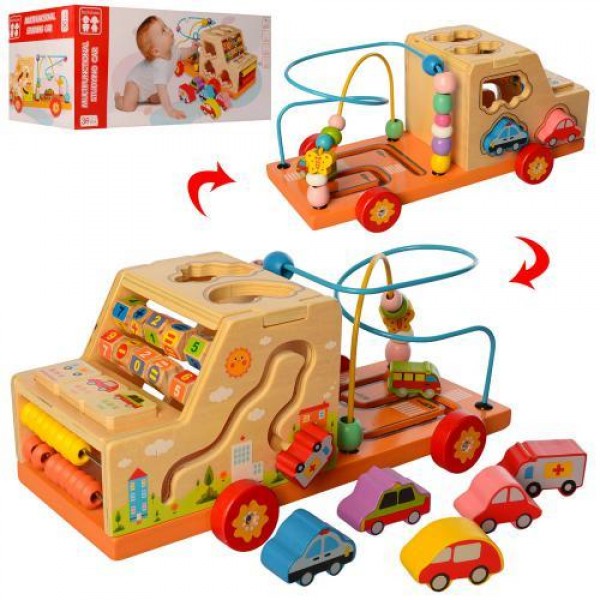 

Деревянная развивающая игрушка Машинка Best Toys 2201 (39202)