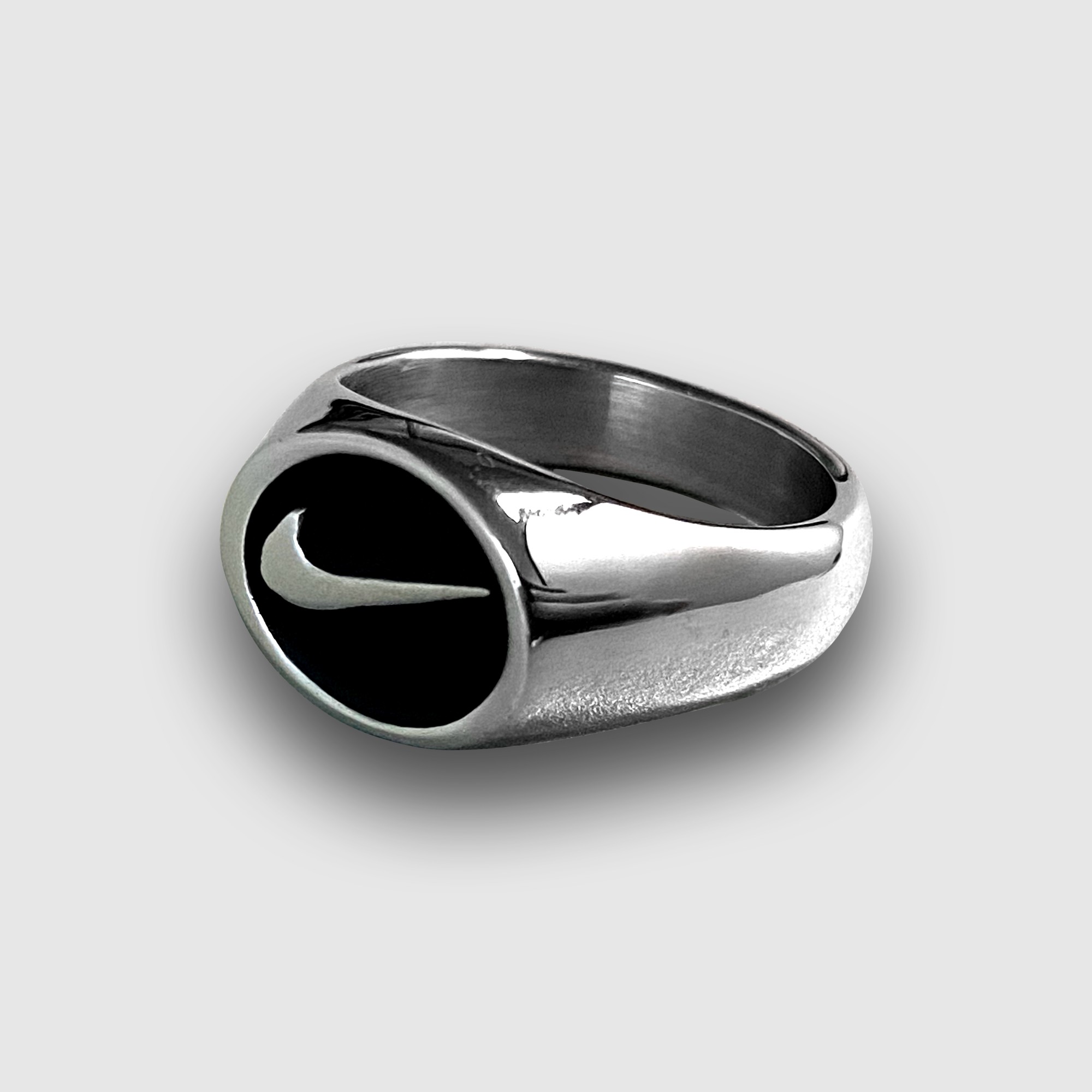 

Кольцо перстень из нержавеющей стали Nike Swoosh Circle