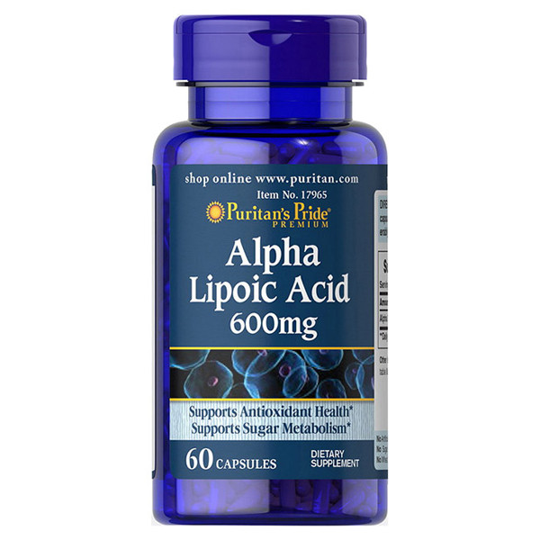 

Витамины Puritan's Pride Alpha Lipoic Acid 600 мг 60 капсул