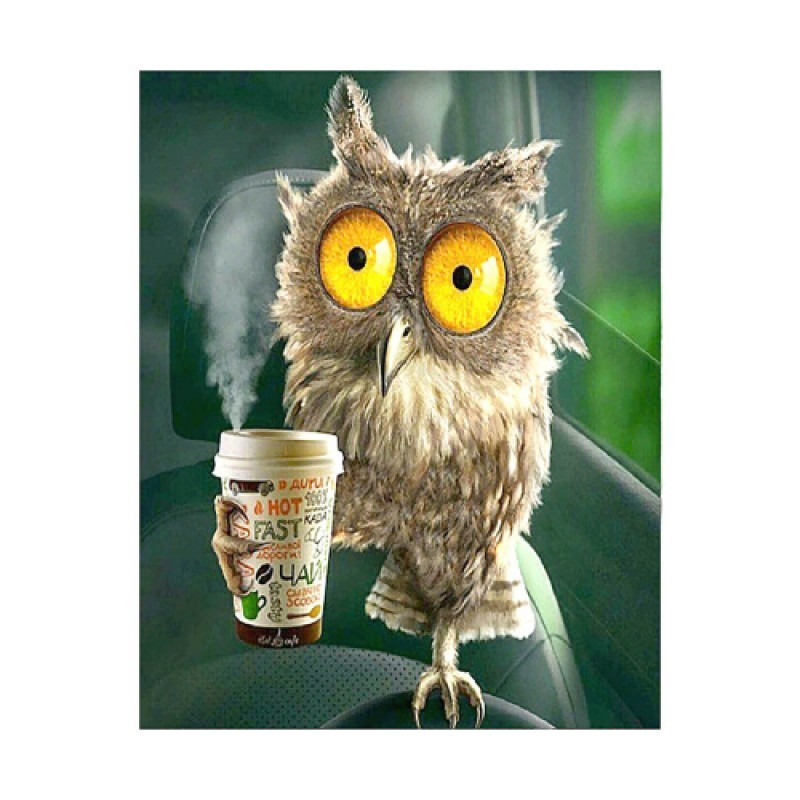 

Алмазная мозаика Strateg FA40378 Бодрое утро, размер 40-50 см