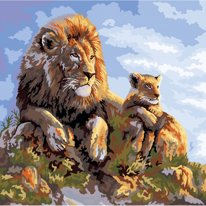 

Набор Картина "PAINTING BY NUMBERS" UKC KpN-02-06 40×40 см.