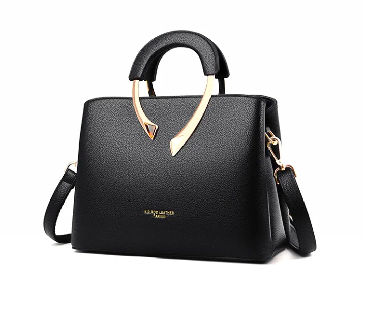 

Женская сумка экокожа классическая KaindiRoo Leather Черная