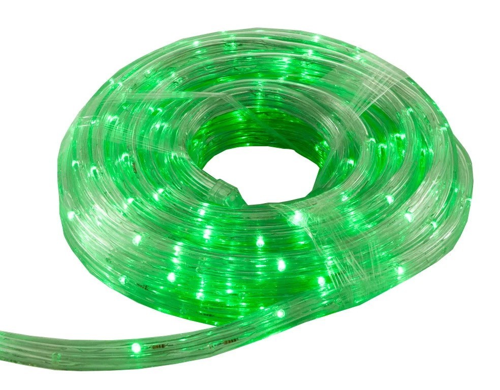 

Светодиодная гирлянда-лента Xmas Rope light 10M Green, дюралайт зеленый