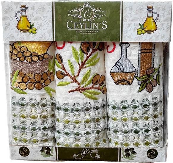 

Набор вафельных салфеток Ceylin's Home Textile с вышивкой № 15 35 х 50 см 3 шт