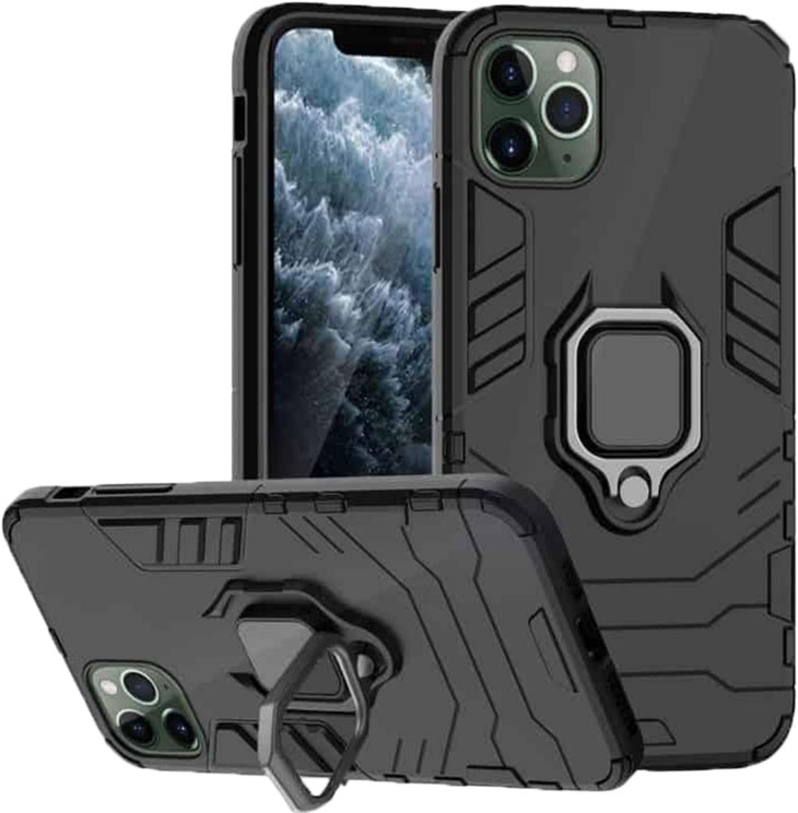 

Панель Drobak Ring Case with Magnetic для Apple iPhone 12 Pro Max Black