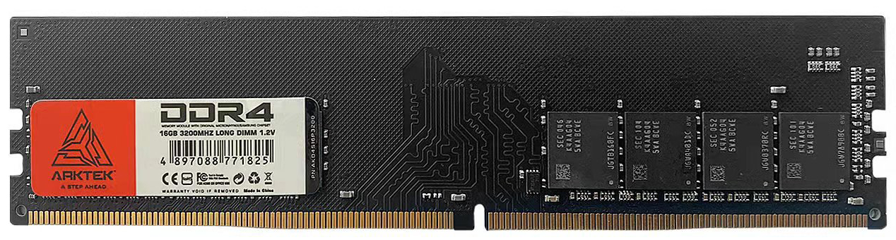 

Оперативная память Arktek DDR4-3200 16384MB PC4-25600 (AKD4S16P3200)