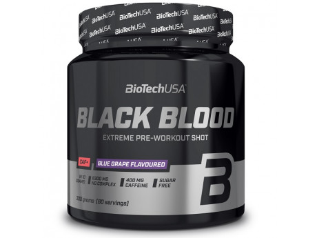 

Предтренировочный комплекс BioTech USA BLACK BLOOD CAF+ (300 грамм) Вкус Черника