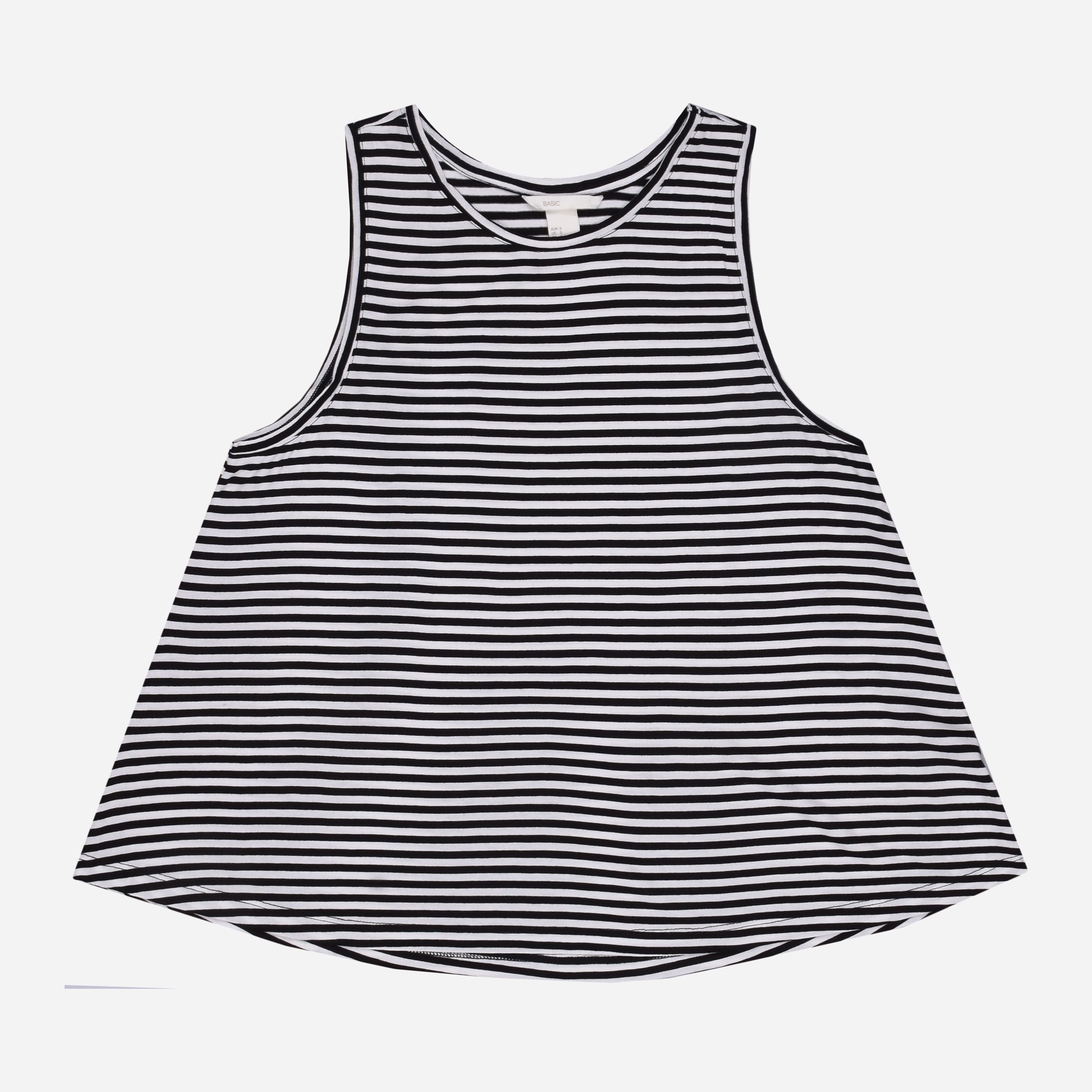 

Топ H&M 77755444  Черно-белый в полоску, Топ H&M 77755444 S Черно-белый в полоску