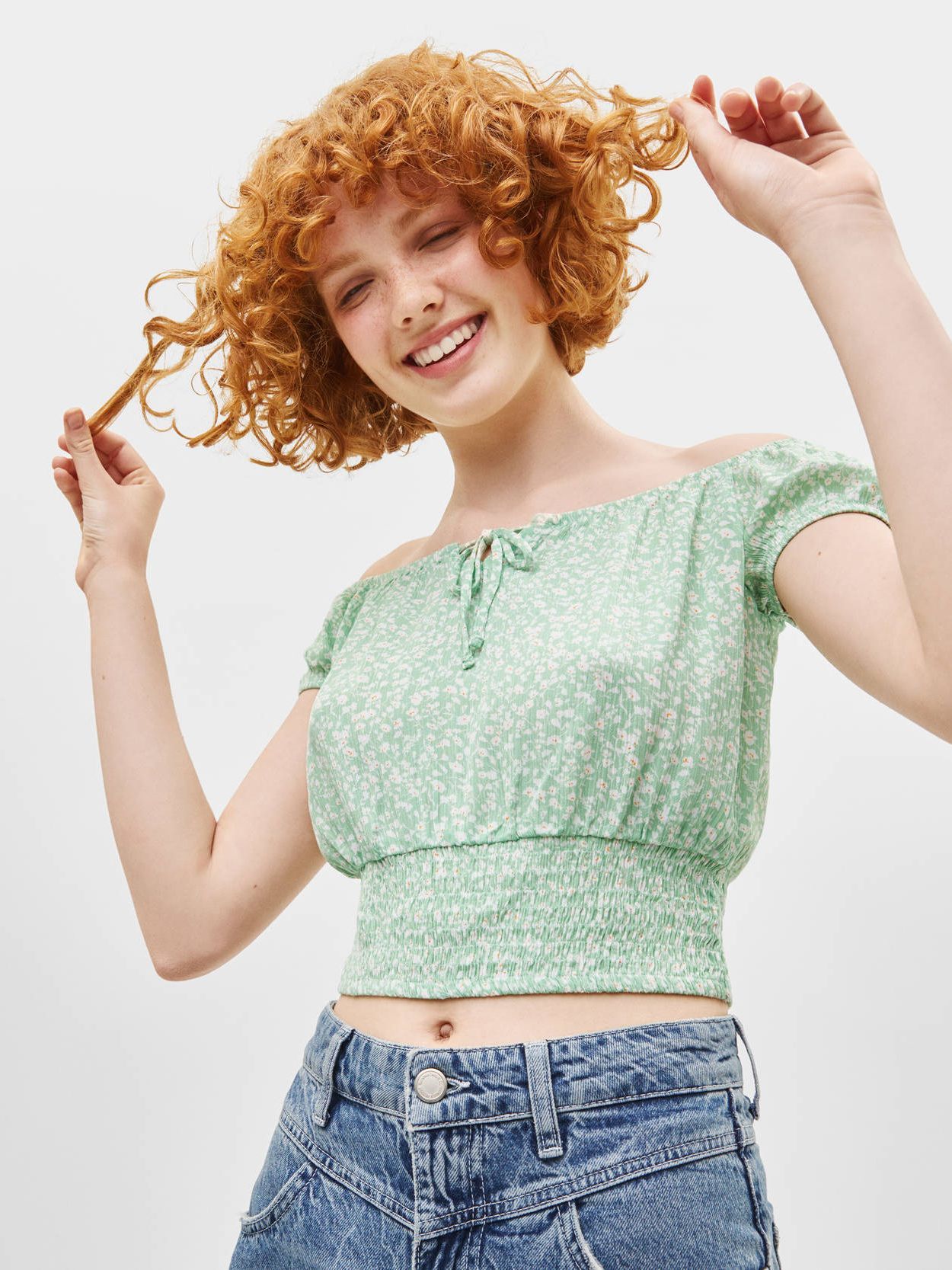 

Топ Bershka 00986168526  Принт, Топ Bershka 00986168526 L Принт