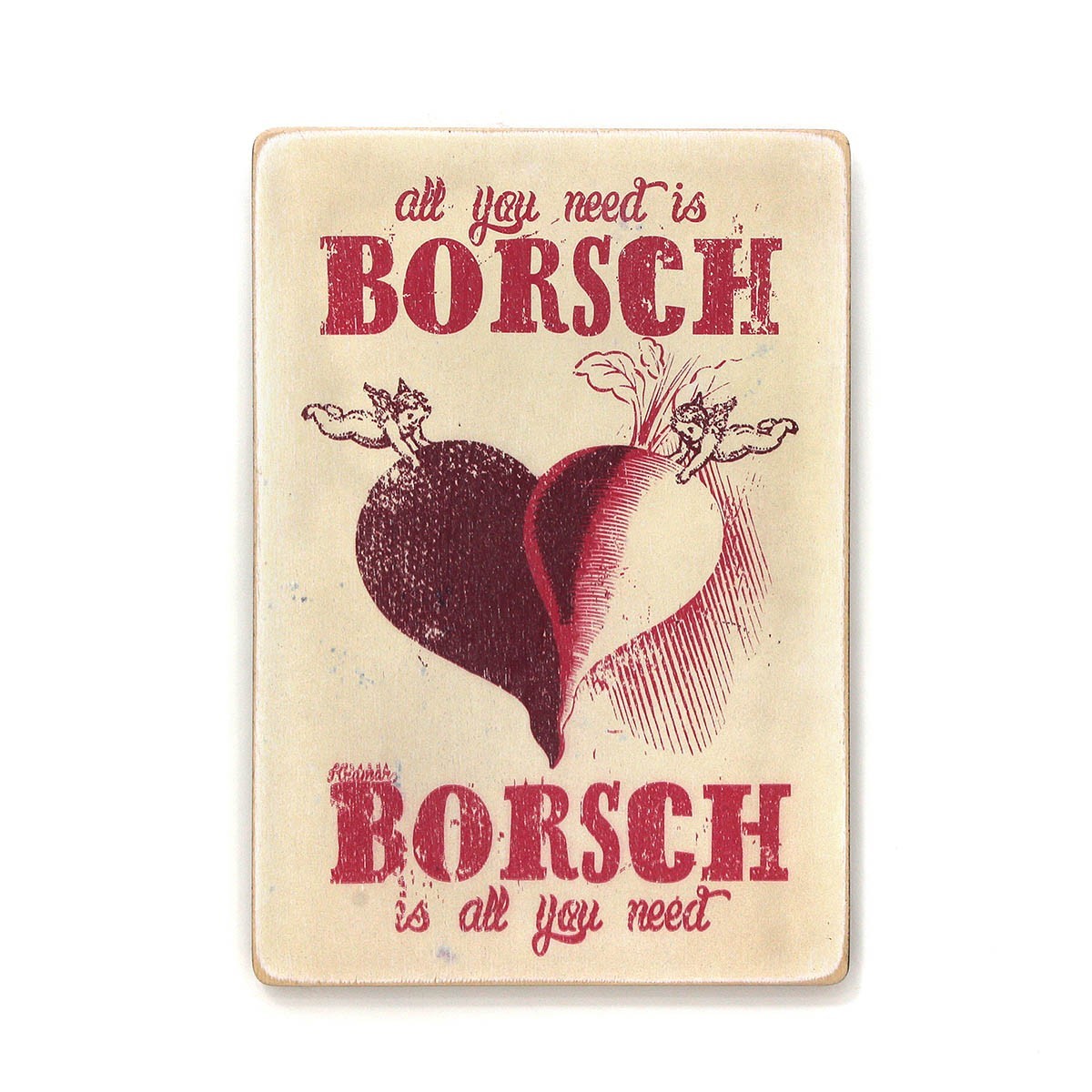 

Деревянный постер Wood Posters "Borsch is all you need" (A1 формат, фанера)