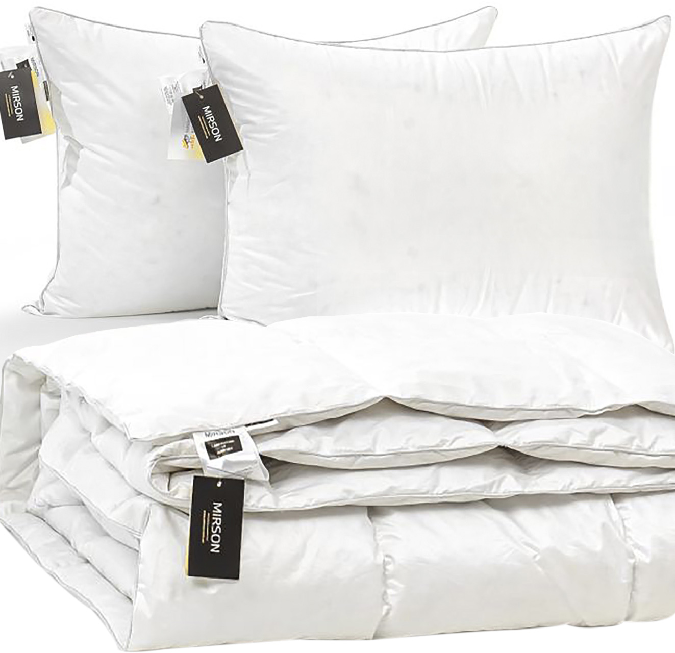 

Набор пуховый MirSon Luxury Exclusive Деми №2040 Одеяло 220x240 + 2 подушки 50x70 средние