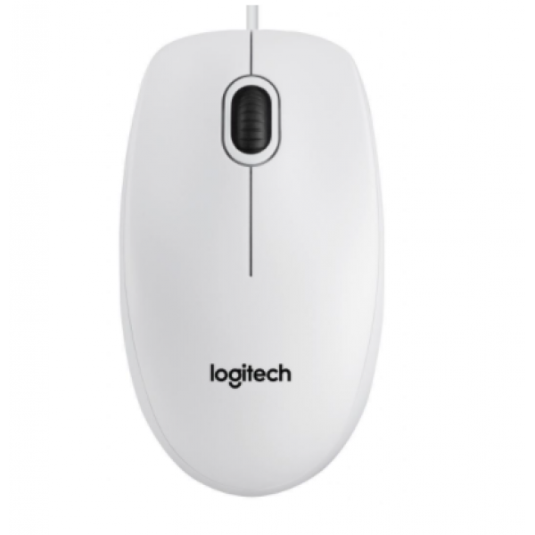 

Мышка проводная Logitech B100 оптическая 800 dpi белая