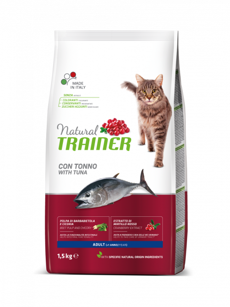 

Сухой корм для кошек Trainer Natural Super Premium Adult with Tuna со свежим тунцом 1,5 кг