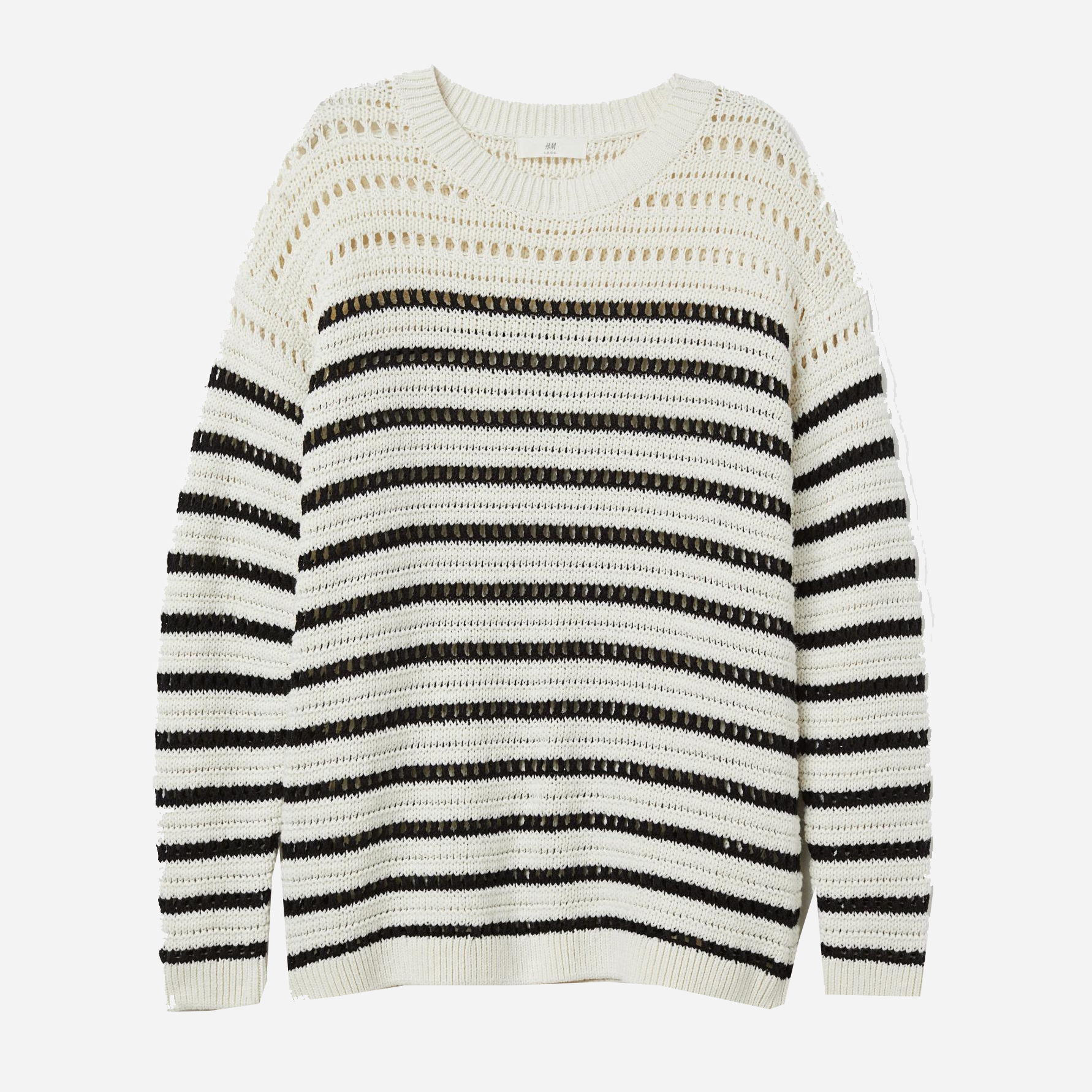 

Джемпер H&M XAZ164499MYDI  Молочный с черным, Джемпер H&M XAZ164499MYDI S Молочный с черным