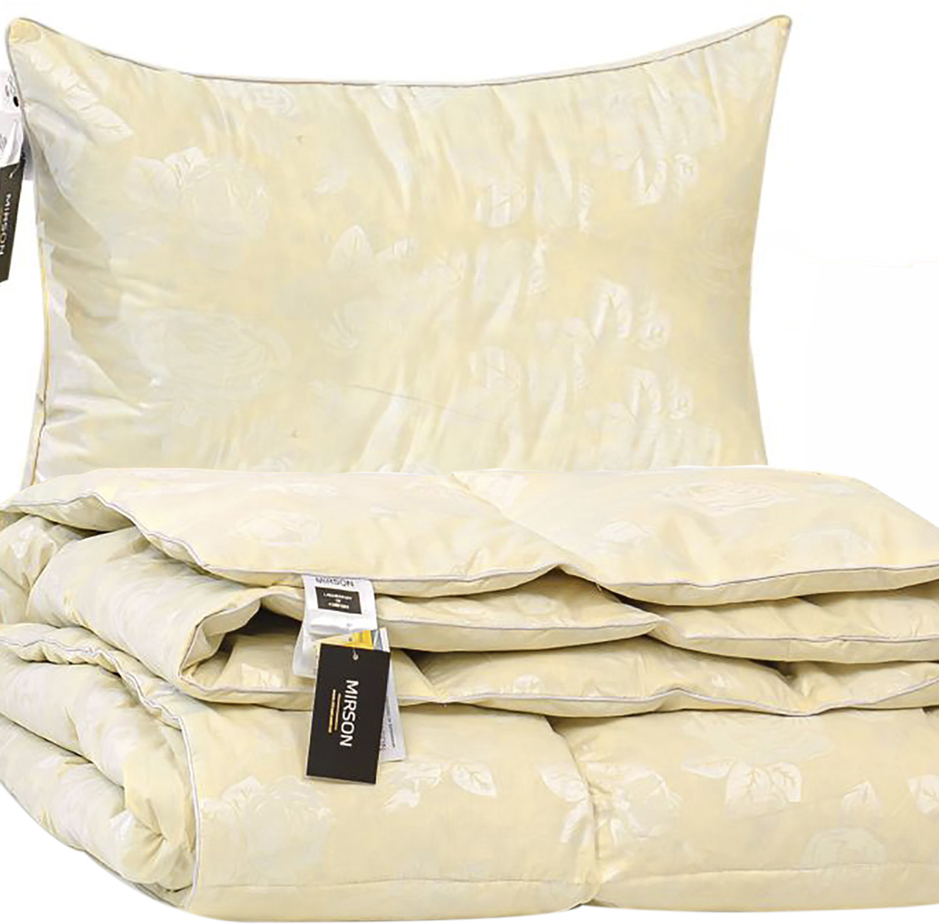 

Набор пуховый MirSon Extra 100% пух Зима №2080 Одеяло 155x215 + подушка 50x70 средняя