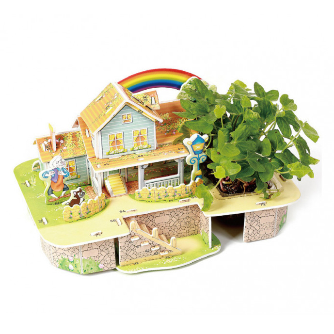 

3D Конструктор с живым растением Mini Zilipoo Rainbow Hous