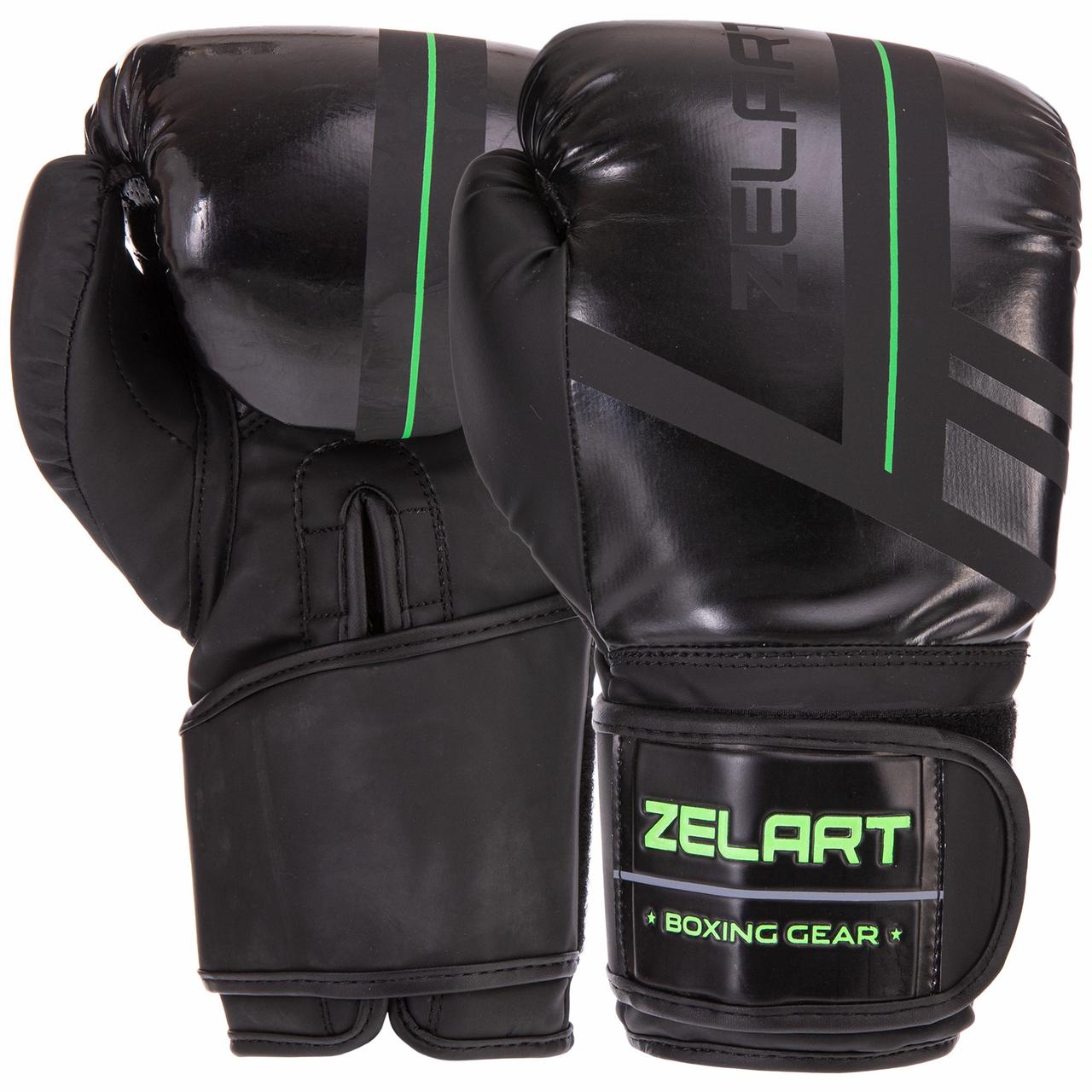 

Боксерские перчатки Zelart VL-3085 12 унций черный