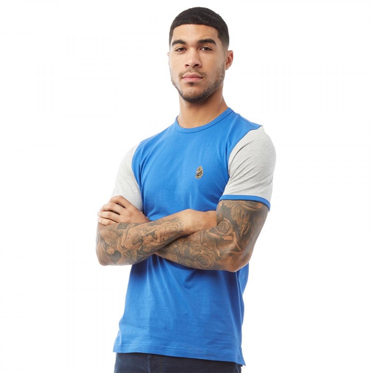

Футболка LUKE 1977 Ringer Contrast NYPD/Light Grey Blue, S (42)