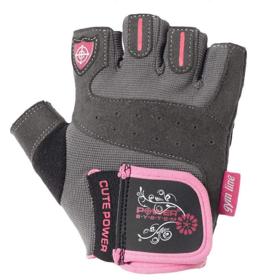 

Перчатки для фитнеса и тяжелой атлетики Power System Cute Power PS-2560 женские XS Pink