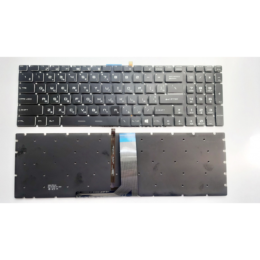 

Клавиатура ноутбука MSI GE62/GE72/GS60/GS70/GT72/WS60 черна с подсв UA (A46185)
