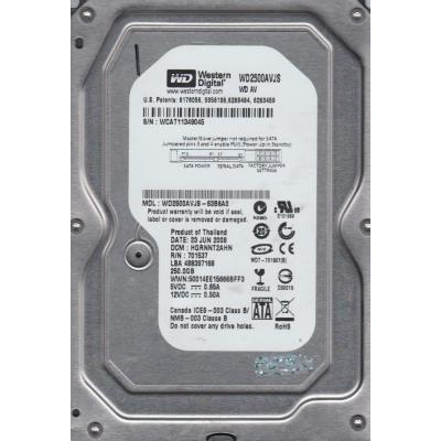 

Жесткий диск 3.5 250Gb WD (WD2500AVJS)