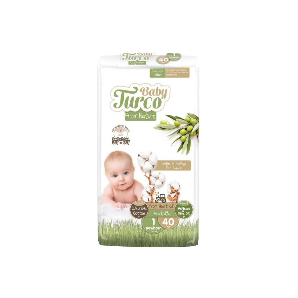 

Подгузник Baby Turco Newborn Размер 1 (2-5 кг) 40 шт (8682241200016)