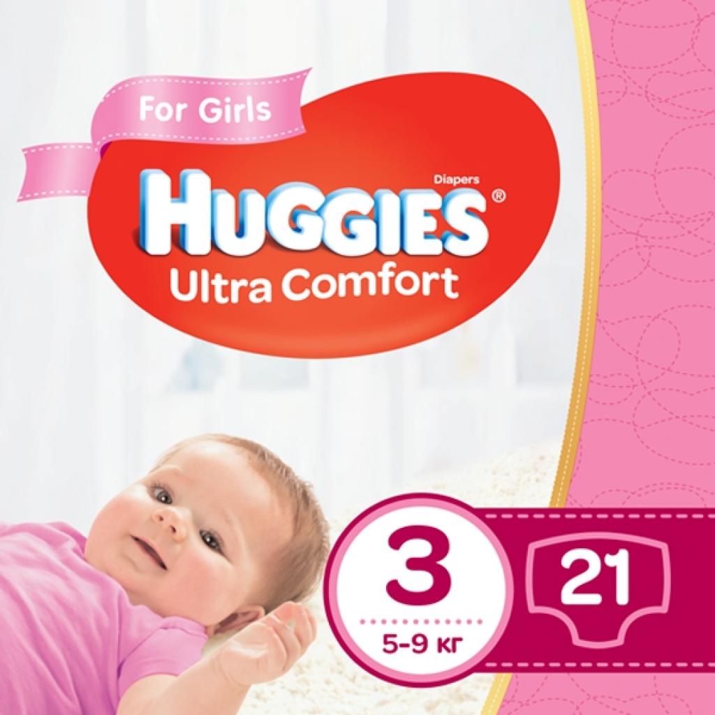 

Подгузник Huggies Ultra Comfort 3 для девочек (5-9 кг) 21 шт (5029053543543)